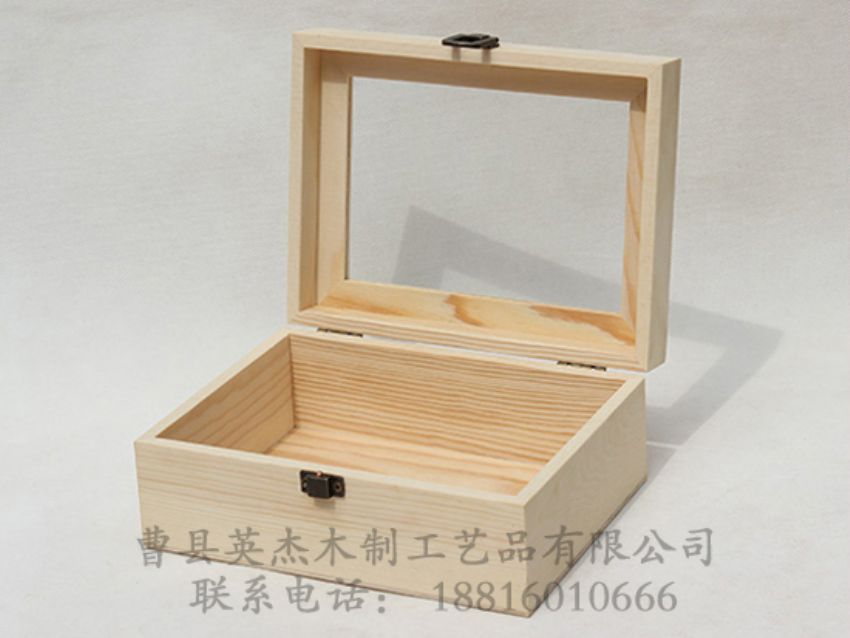 点击查看详细信息<br>标题：松木原木色亚克力盖子木盒 阅读次数：2775